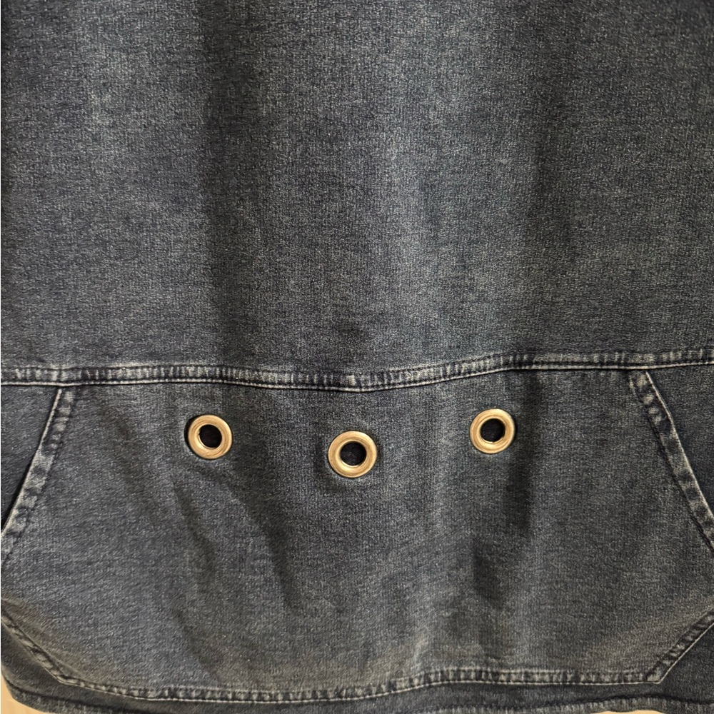 Ultimate Collection Blue Denim Short Sleeve Top - Picture 3 of 7